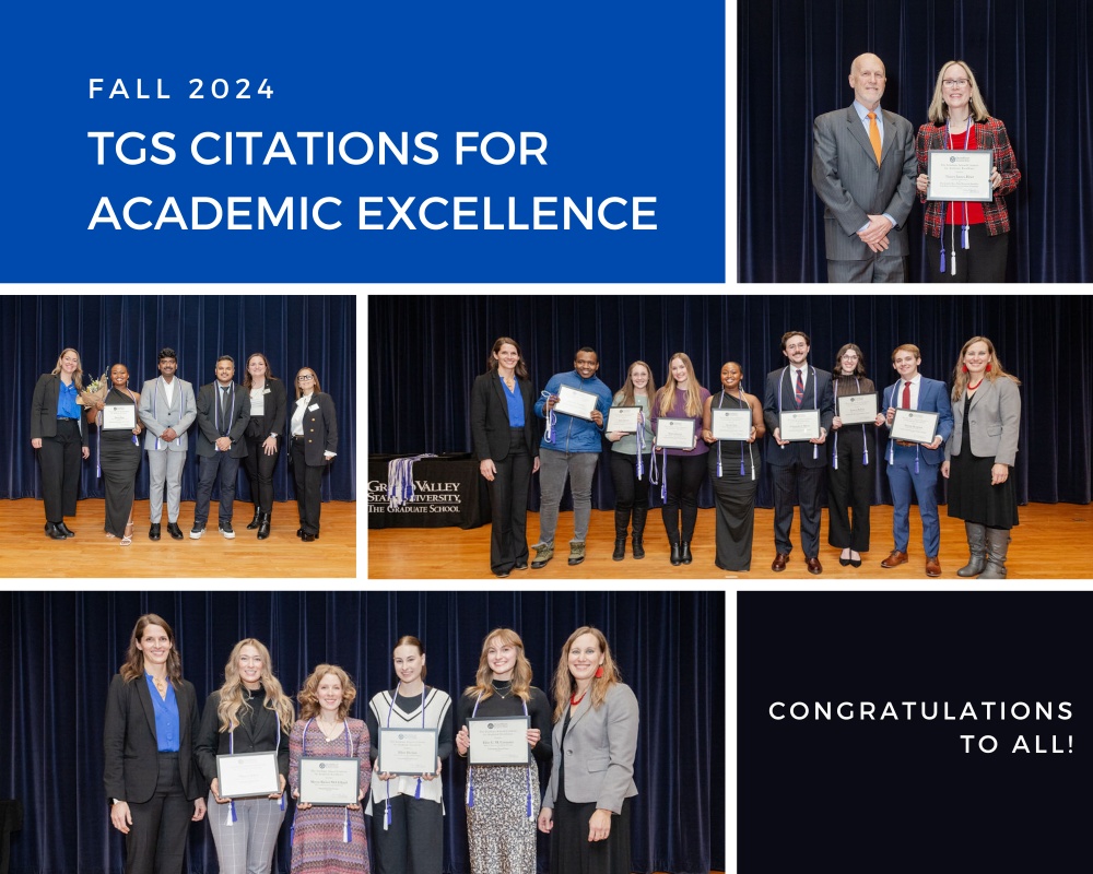 Students Recognized with the Fall 2024 Graduate School Citations